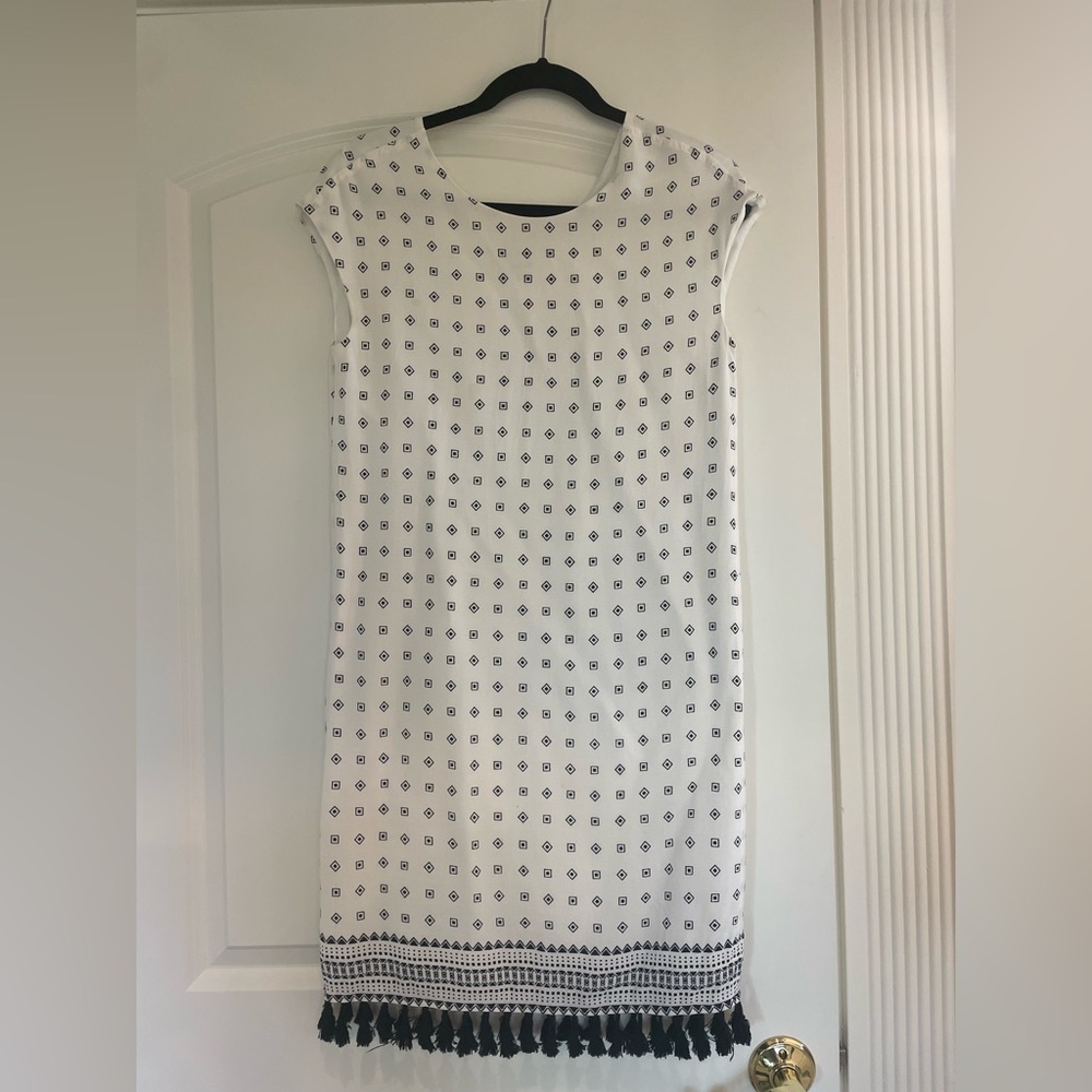 Madewell XXS Black & White Shift Dress